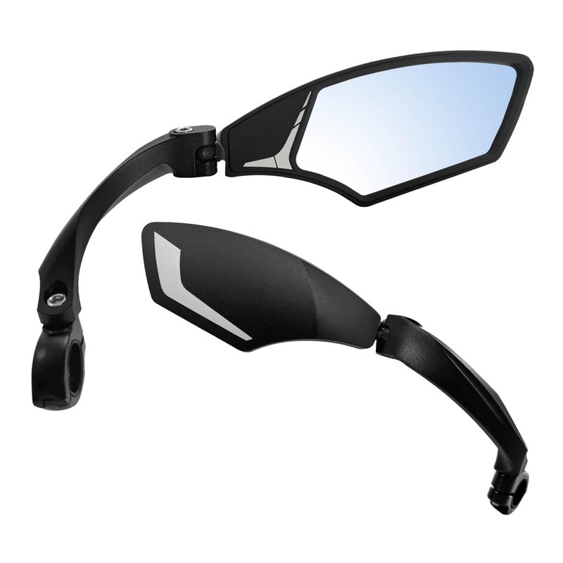 Hafny NEW Handlebar Bike Mirror, HD,Blast-resistant, E-bike Mirror, Glass Lens, HF-MR095 (Anti-glare Blue Right) - Image 4